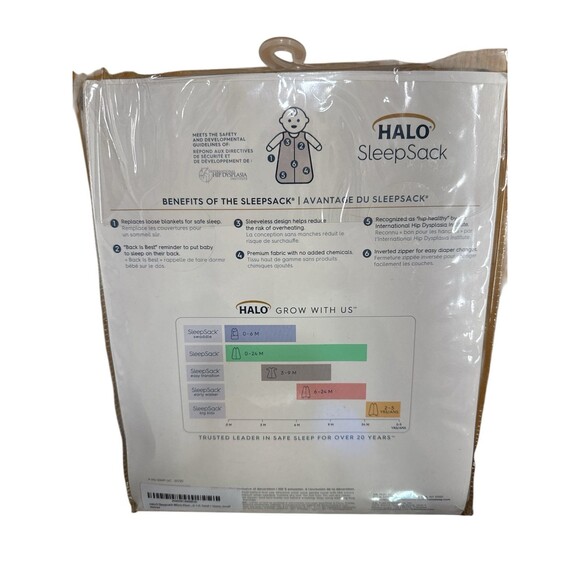 HALO SleepSack Sand + Stone Small Micro-Fleece Safe Sleep Made Easier NWT - Picture 2 of 4